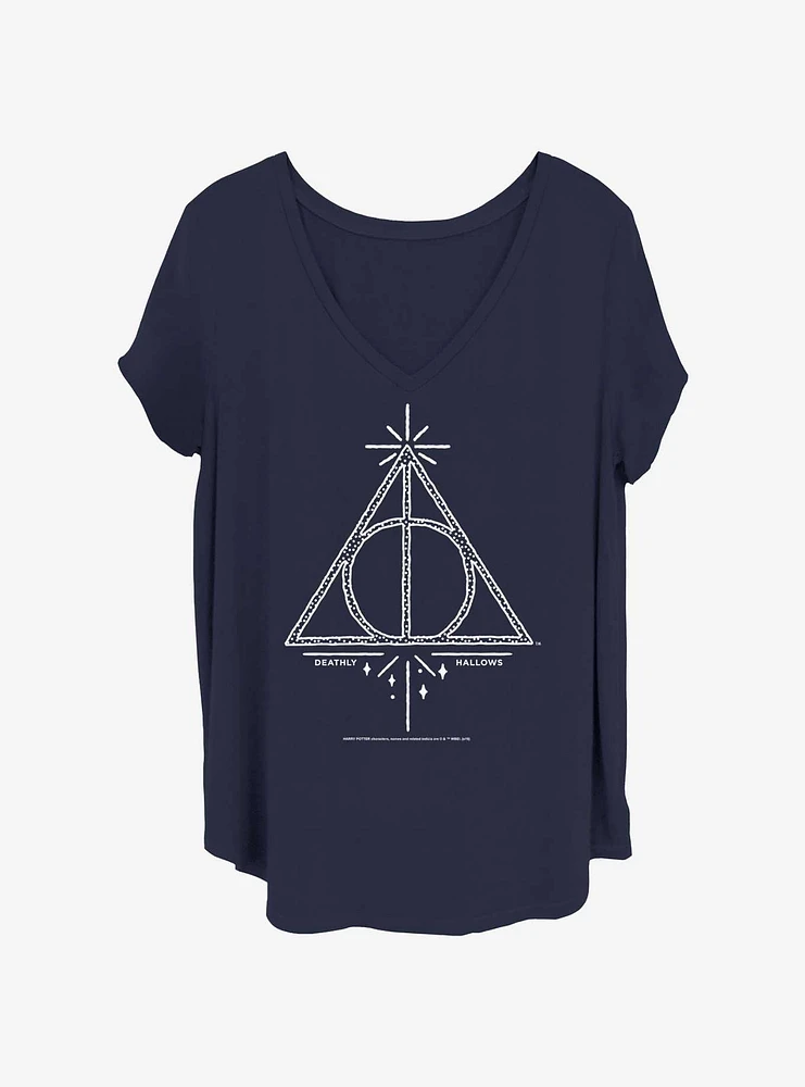 Harry Potter Deathly Hallows Line Symbol Girls T-Shirt Plus