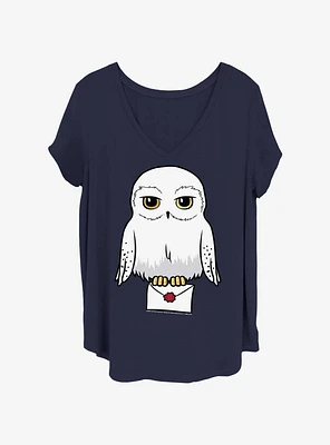 Harry Potter Anime Hedwig Mail Girls T-Shirt Plus