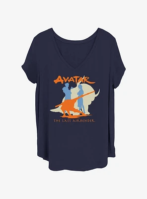 Avatar: The Last Airbender Silhouette Girls T-Shirt Plus