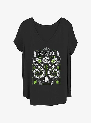 Beetlejuice Sandworm Folk Girls T-Shirt Plus