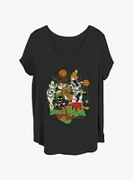 Space Jam Characters Girls T-Shirt Plus