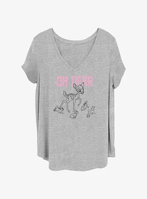 Disney Bambi Oh Deer Girls T-Shirt Plus