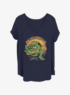 Teenage Mutant Ninja Turtles Mikey Sun Girls T-Shirt Plus
