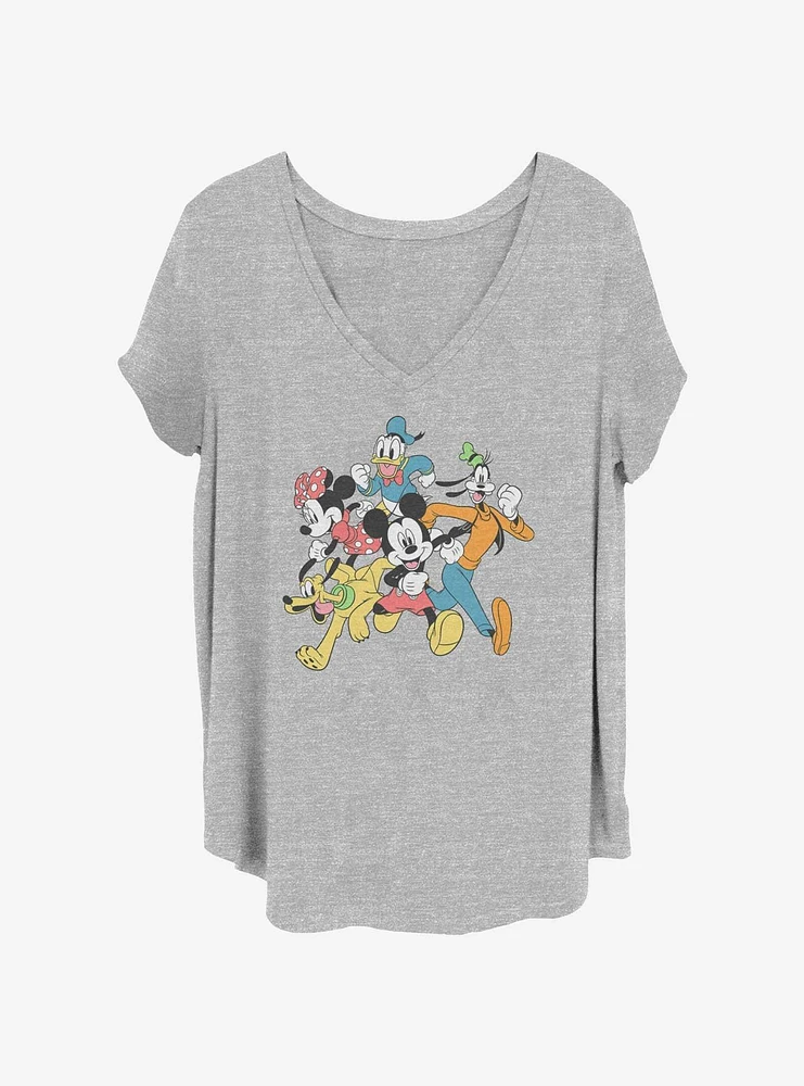Disney Mickey Mouse & Friends Run Girls T-Shirt Plus