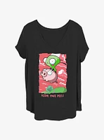 Invader ZIM Ride The Pig Girls T-Shirt Plus