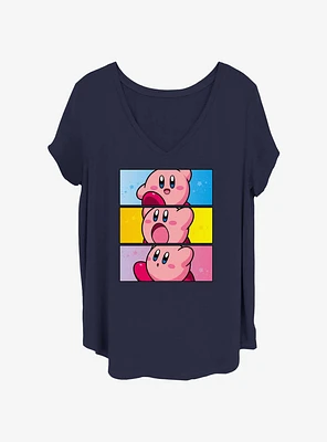 Kirby Panel Stack Girls T-Shirt Plus