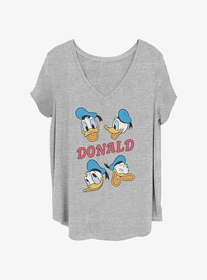 Disney Donald Duck Four Donalds Girls T-Shirt Plus