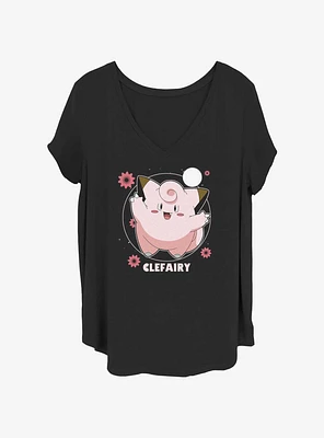 Pokemon Clefairy Fairy Dance Girls T-Shirt Plus