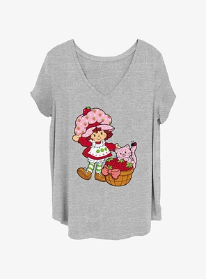 Strawberry Shortcake Custard Basket Girls T-Shirt Plus