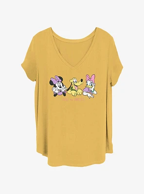 Disney Minnie Mouse, Pluto & Daisy Smiles Girls T-Shirt Plus