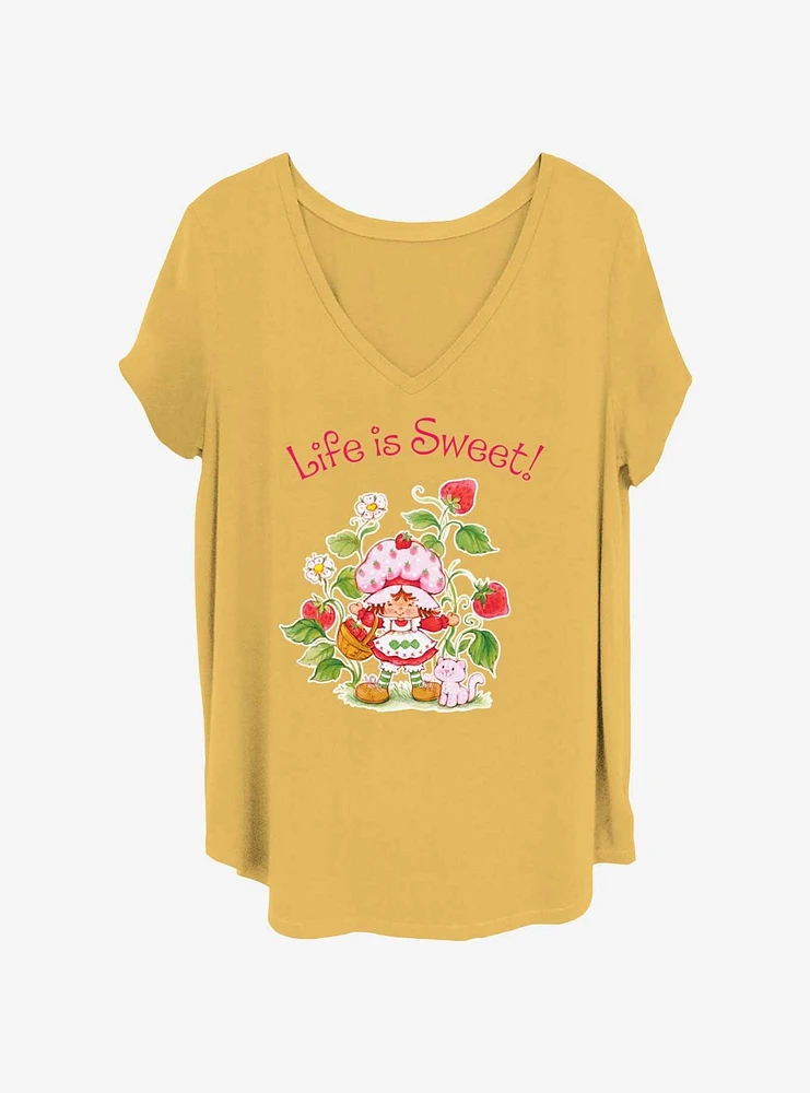 Strawberry Shortcake Life Is Sweet Girls T-Shirt Plus