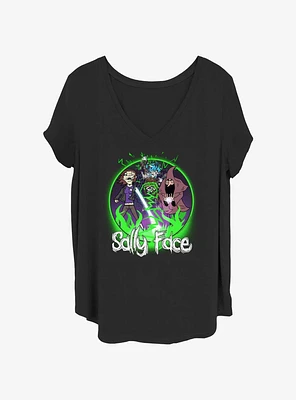 Sally Face Boss Fight Girls T-Shirt Plus