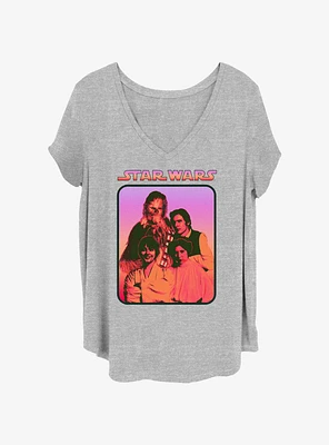 Star Wars Family Frame Girls T-Shirt Plus