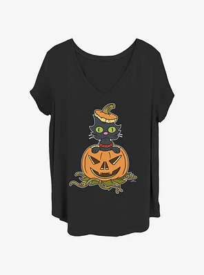 The Simpsons Snowball II Pumpkin Girls T-Shirt Plus