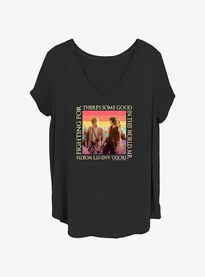the Lord of Rings Some Good Rainbows Girls T-Shirt Plus