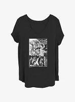 Attack on Titan Eren Manga Collage Girls T-Shirt Plus