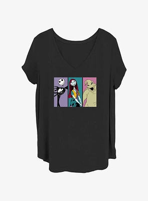 Disney The Nightmare Before Christmas Jack Sally and Oogie Girls T-Shirt Plus