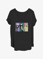 Disney The Nightmare Before Christmas Jack Sally and Oogie Girls T-Shirt Plus