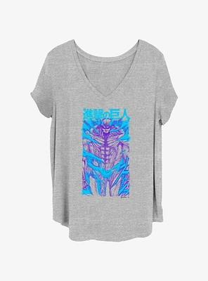 Attack on Titan Armored Overlay Girls T-Shirt Plus