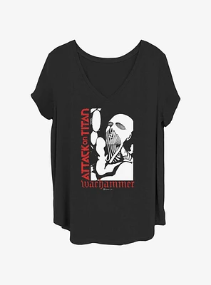 Attack on Titan Big Warhammer Girls T-Shirt Plus