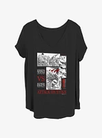 Attack on Titan Armored & Storytelling Girls T-Shirt Plus