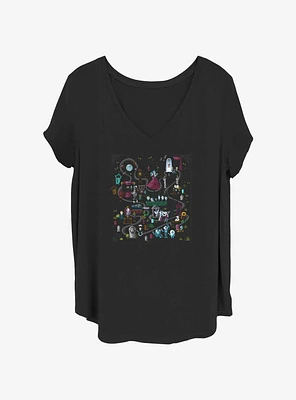 Disney The Haunted Mansion Map Girls T-Shirt Plus