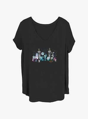 Disney The Haunted Mansion Characters Entrance Girls T-Shirt Plus