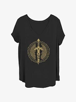 The Legend of Zelda Master Sword Icon Girls T-Shirt Plus