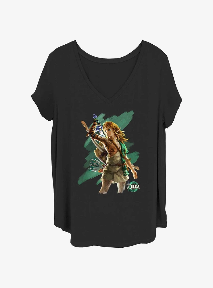 Nintendo Hero Link Girls T-Shirt Plus
