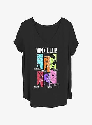 Winx Club Gang Panels Girls T-Shirt Plus