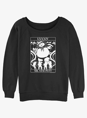 Ghostbusters Puft Tarot Girls Slouchy Sweatshirt