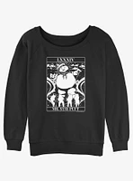 Ghostbusters Puft Tarot Girls Slouchy Sweatshirt