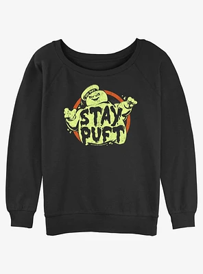 Ghostbusters Staying Puft Girls Slouchy Sweatshirt