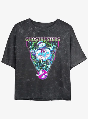 Ghostbusters: Frozen Empire Ghostblasters Girls Mineral Wash Crop T-Shirt