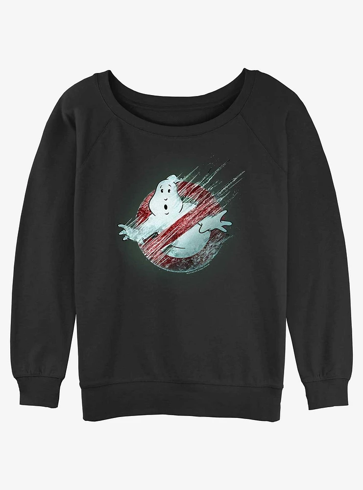 Ghostbusters: Frozen Empire Logo Girls Slouchy Sweatshirt