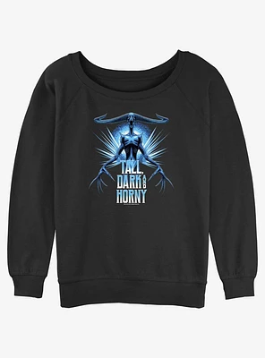 Ghostbusters: Frozen Empire Tall Dark And Horny Girls Slouchy Sweatshirt