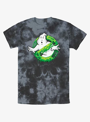 Ghostbusters Green Slime Logo Tie-Dye T-Shirt