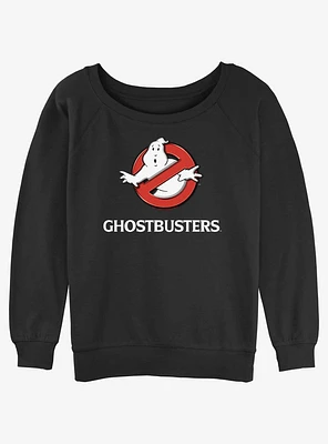 Ghostbusters Logo Girls Slouchy Sweatshirt