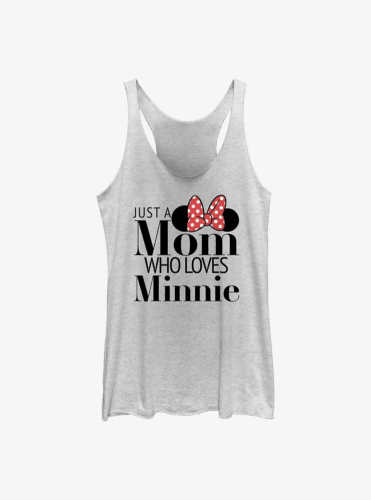 Disney Minnie Mouse Just A Mom Who Loves Womens Tank Top