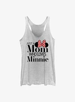 Disney Minnie Mouse Just A Mom Who Loves Womens Tank Top