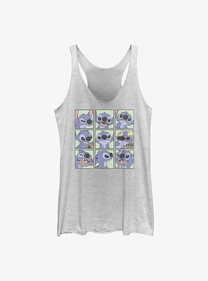 Disney Lilo & Stitch Expression Grid Womens Tank Top