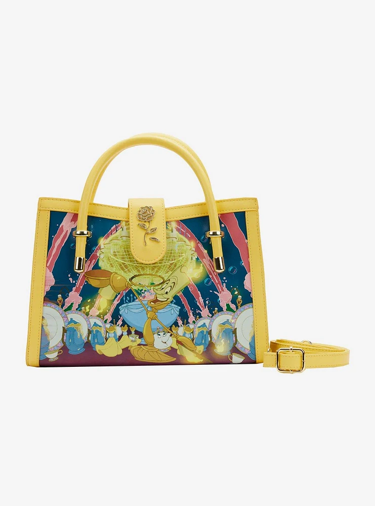 Loungefly Disney Beauty and The Beast Belle Princess Scene Crossbody Bag