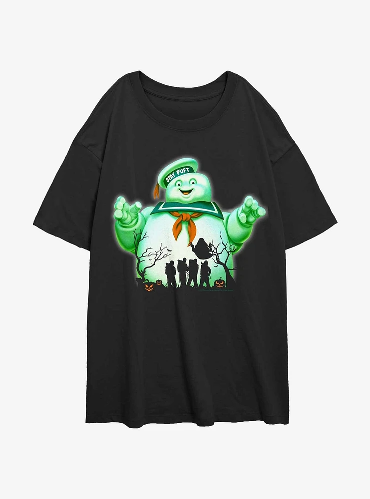 Ghostbusters Big Puft Halloween Womens Oversized T-Shirt