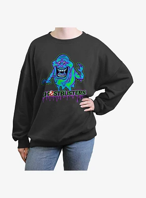 Ghostbusters Ghost Slimer Womens Oversized Sweatshirt