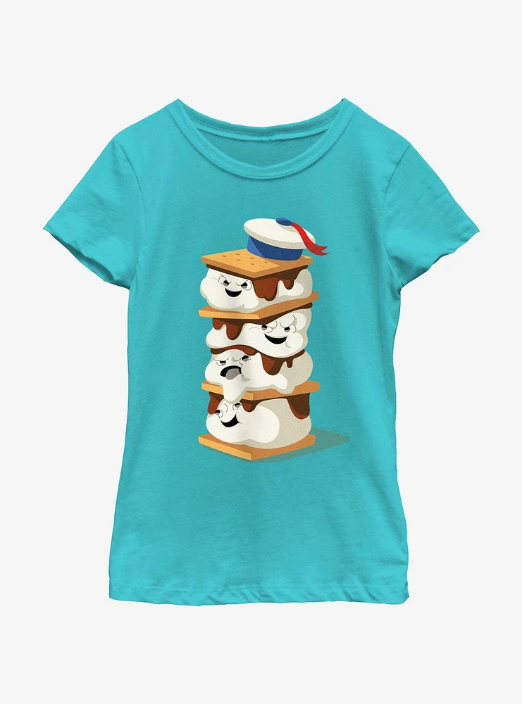 Ghostbusters: Frozen Empire Mini Puft Marshmallow Smores Girls Youth T-Shirt