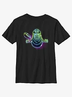 Ghostbusters: Frozen Empire Neon Lights Slimer Youth T-Shirt