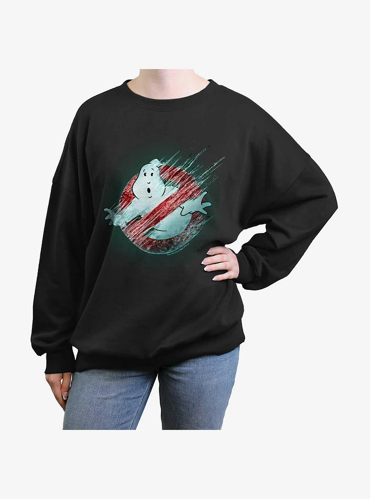 Ghostbusters: Frozen Empire Logo Womens Oversized Sweatshirt