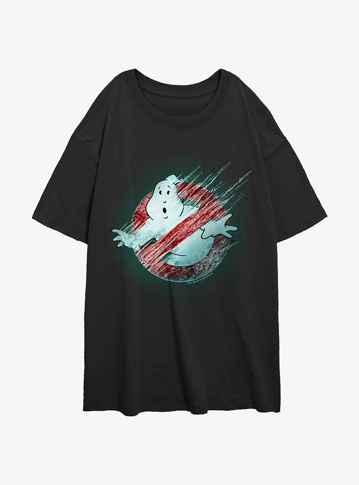 Ghostbusters: Frozen Empire Logo Womens Oversized T-Shirt