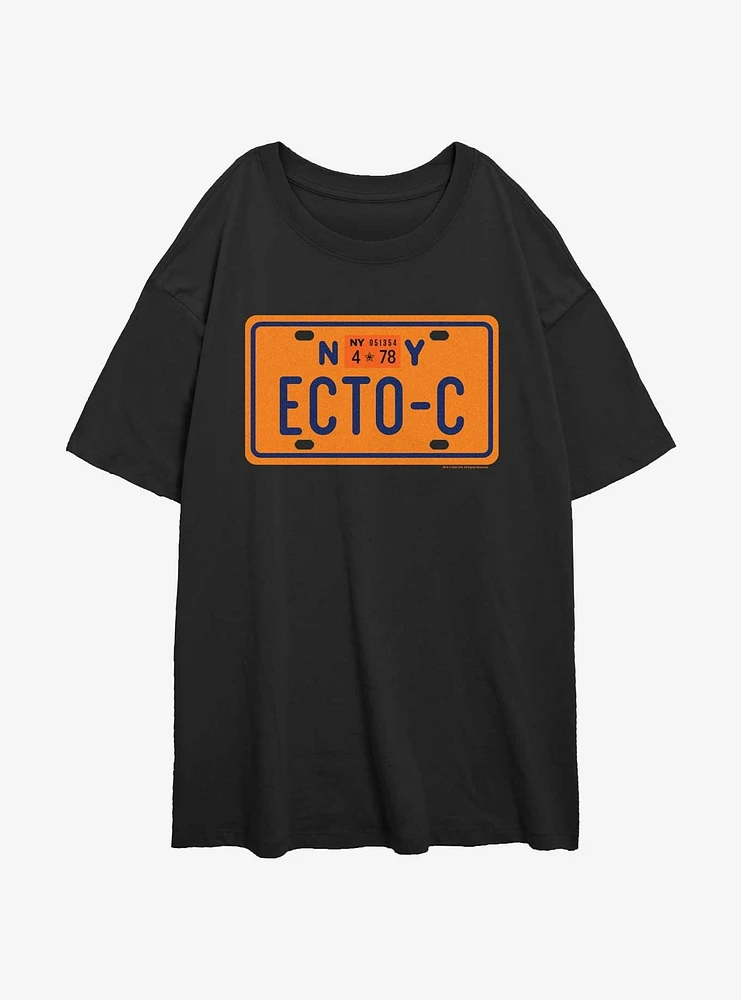 Ghostbusters: Frozen Empire ECTO-C Plates Womens Oversized T-Shirt