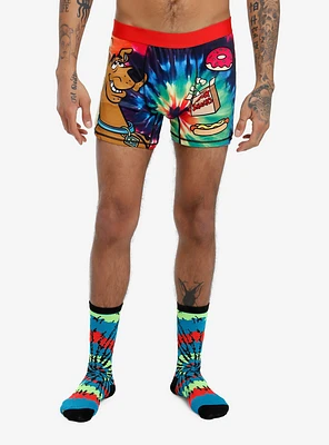 Scooby-Doo! Snacks Tie-Dye Boxer Briefs & Sock Set